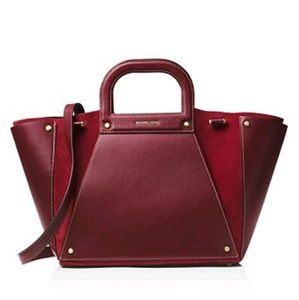 Michael Kors Clara Leather & Suede Handbag. NEW!